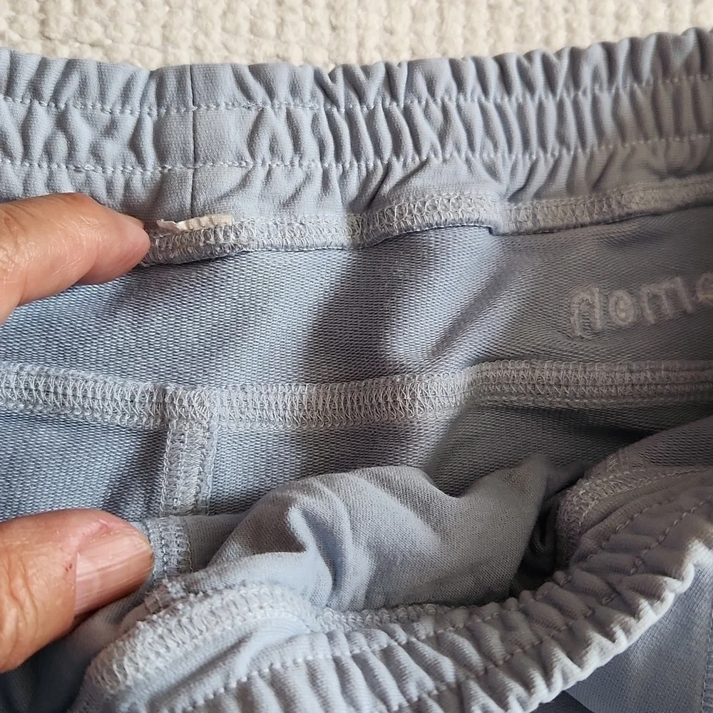 Lululemon LA Athletica  Super-high-rise blue linen ombre wash jogger